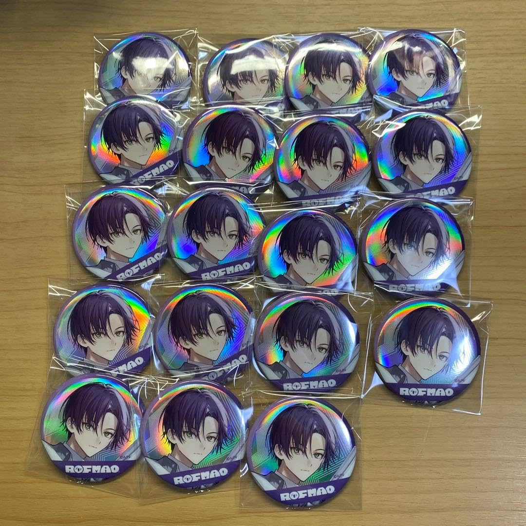 剣持刀也 ROF-MAO 四神モチーフグッズ メタル缶バッジ 40点セット ROF